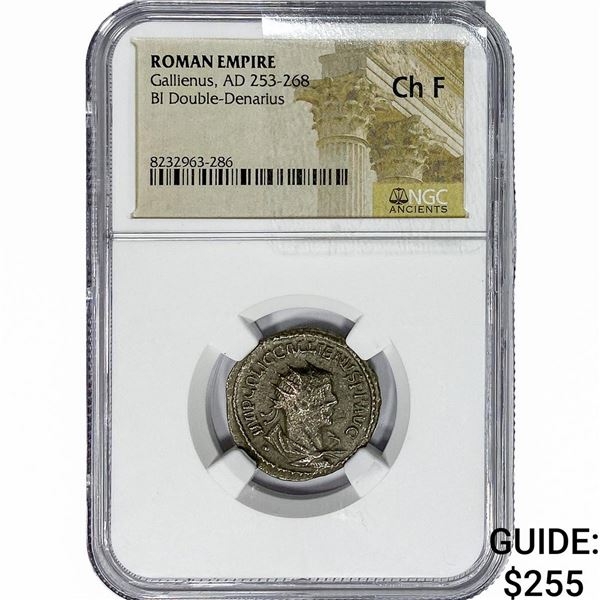 Roman Gallienus, AD 253-268 BI Dbl-Denarius CHF