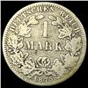 Image 2 : 1875-A Germany Silver 1 Reichsmark NEARLY UNCIRCULATED