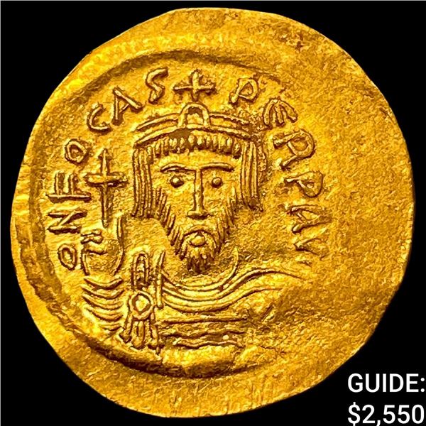 Byzantine Phocas 602-610 AD Gold Solidus 4.1G UNCIRCULATED
