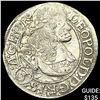 Image 1 : 1655-1705 Hungary Leopold SIlver 3 Kreuzer CLOSELY UNCIRCULATED