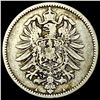1885-A Germany SIlver 1 Reichsmark NEARLY UNCIRCULATED