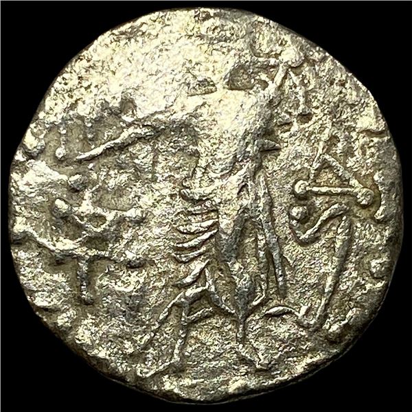 Indo-Scythian Azes 1/11, 58 BC SIlver Tetradrachm LIGHTLY CIRCULATED