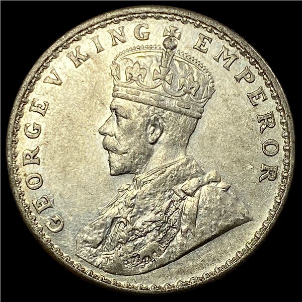 1919 British India Silver 1 Rupee UNCIRCULATED
