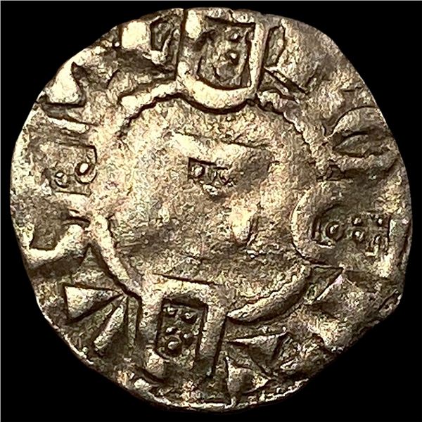 1248-1279 Portugal Alfonso III SIlver Denero NEARLY UNCIRCULATED