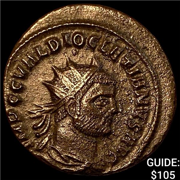 Roman Diocletian 284-305 AD BI Nummus CHOICE AU