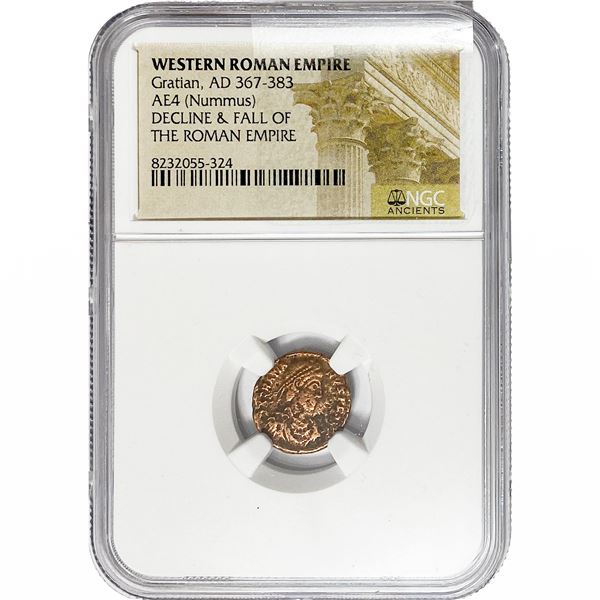 Western Roman Gratian, AD 367-383 AE4 Nummus