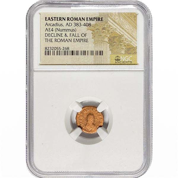 Eastern Roman Arcadius, AD 383-408 AE4 Nummus