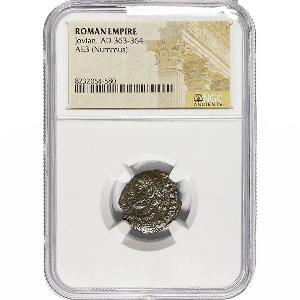 Roman Empire Jovian, AD 363-364 AE3 Nummus NGC