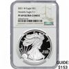 Image 1 : 2021-W Silver Eagle NGC PF69 UC Heraldic Eagle T-1
