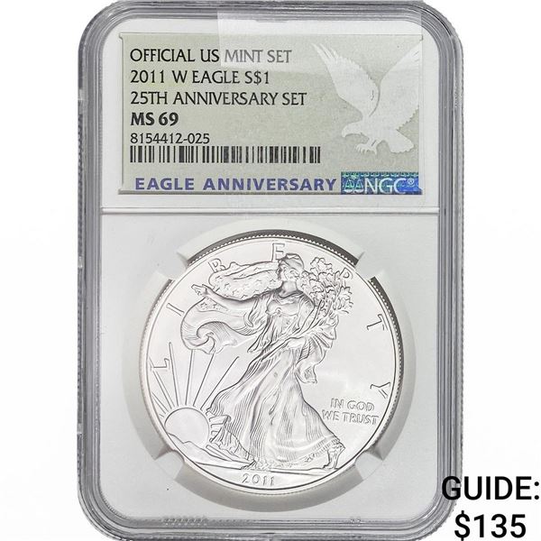 2011-W Silver Eagle NGC MS69
