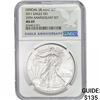 Image 1 : 2011 Silver Eagle NGC MS69 25th Anniversary