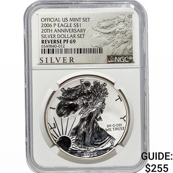 2006-P Silver Eagle NGC RP69 20th Anniversary