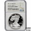 Image 1 : 2021-W Silver Eagle NGC PF69 UC Heraldic Eagle T-1