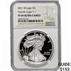 Image 1 : 2021-W Silver Eagle NGC PF69 UC Heraldic Eagle T-1