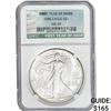 Image 1 : 1986 Silver Eagle NGC MS69 First Year Issue