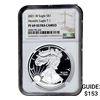 Image 1 : 2021-W Silver Eagle NGC PF69 UC Heraldic Eagle T-1