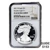 Image 1 : 2021-W Silver Eagle NGC PF69 UC Heraldic Eagle T-1