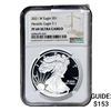 Image 1 : 2021-W Silver Eagle NGC PF69 UC Heraldic Eagle T-1