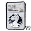 Image 1 : 2021-W Silver Eagle NGC PF69 UC Heraldic Eagle T-1
