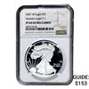 Image 1 : 2021-W Silver Eagle NGC PF69 UC Heraldic Eagle T-1