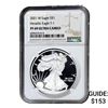 Image 1 : 2021-W Silver Eagle NGC PF69 UC Heraldic Eagle T-1