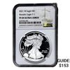 Image 1 : 2021-W Silver Eagle NGC PF69 UC Heraldic Eagle T-1