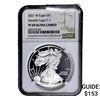Image 1 : 2021-W Silver Eagle NGC PF69 UC Heraldic Eagle T-1