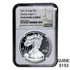 Image 1 : 2021-W Silver Eagle NGC PF69 UC Heraldic Eagle T-1