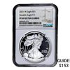 Image 1 : 2021-W Silver Eagle NGC PF69 UC Heraldic Eagle T-1