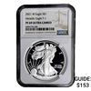 Image 1 : 2021-W Silver Eagle NGC PF69 UC Heraldic Eagle T-1