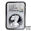 Image 1 : 2021-W Silver Eagle NGC PF69 UC Heraldic Eagle T-1