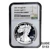 Image 1 : 2021-W Silver Eagle NGC PF69 UC Heraldic Eagle T-1