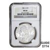 Image 1 : 1880-S Morgan Silver Dollar NGC MS66