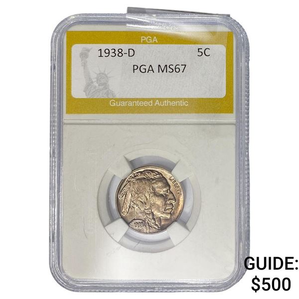1938-D Buffalo Nickel PGA MS67