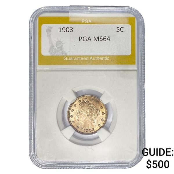 1903 Liberty Victory Nickel PGA MS64