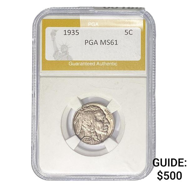 1935 Buffalo Nickel PGA MS61