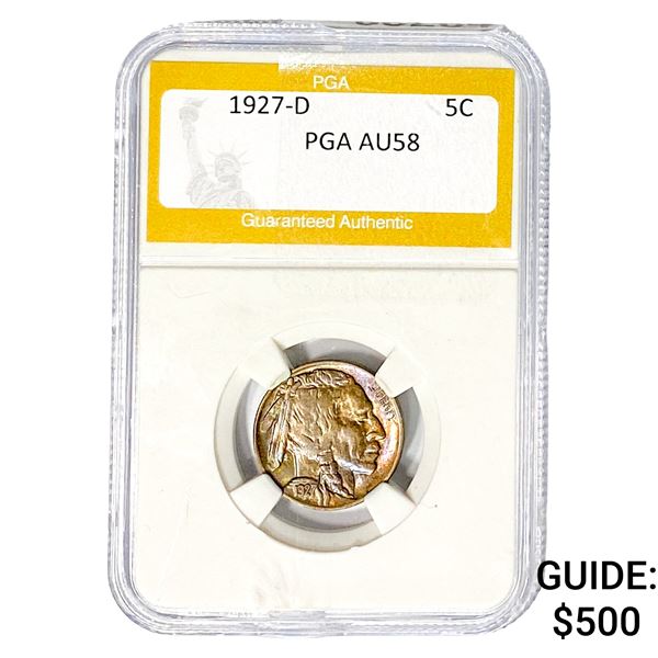 1927-D Buffalo Nickel PGA AU58