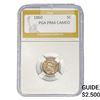 Image 1 : 1860 Seated Liberty Half Dime PGA PR64 CAMEO