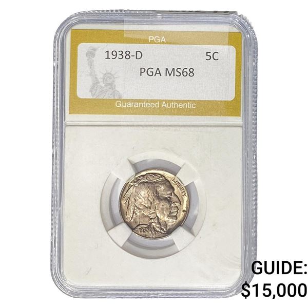 1938-D Buffalo Nickel PGA MS68