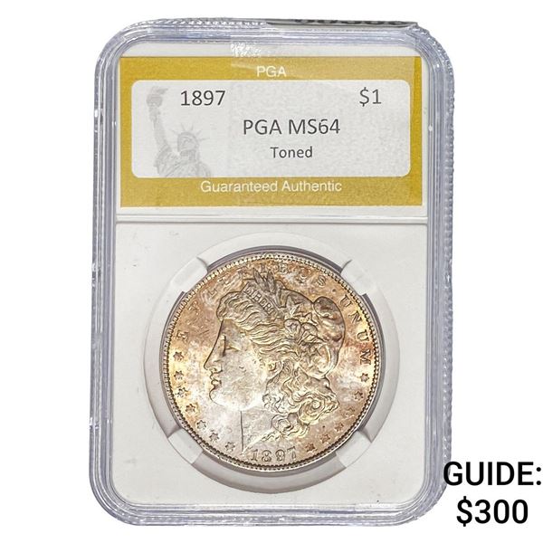 1897 Morgan Silver Dollar PGA MS64