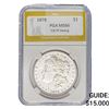 Image 1 : 1878 7/8TF Morgan Silver Dollar PGA MS66