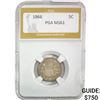 Image 1 : 1866 Shield Nickel PGA MS61