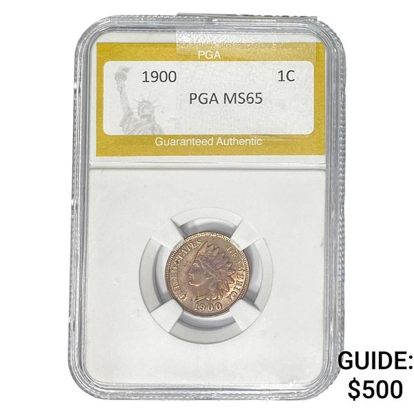 1900 Morgan Silver Dollar PGA MS65