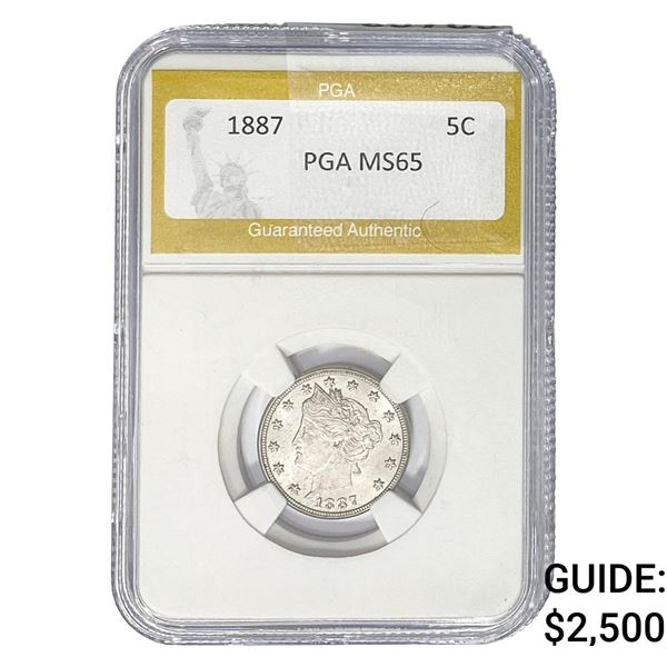 1887 Liberty Victory Nickel PGA MS65