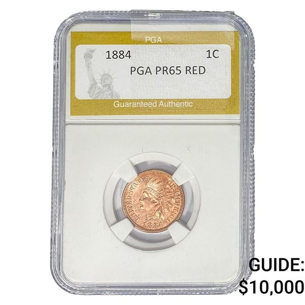 1884 Indian Head Cent PGA PR65 RED