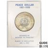 Image 1 : 1922 Silver Peace Dollar  UNC 1978 Peace Summit