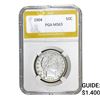 Image 1 : 1904 Barber Half Dollar PGA MS63