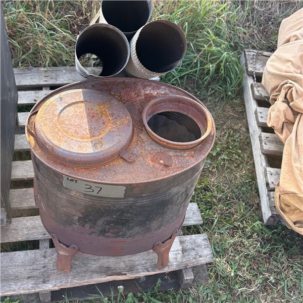 LIGHT DUTY WOOD STOVE WITH 3 FT STOVE PIPE