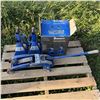 Image 1 : MICHELIN - FOUR 3 1/2 TON FLOOR STANDS NEW AND 1/2 TON FLOOR JACK