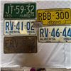 Image 1 : LOT OF 5 VINTAGE LICENSE PLATES
